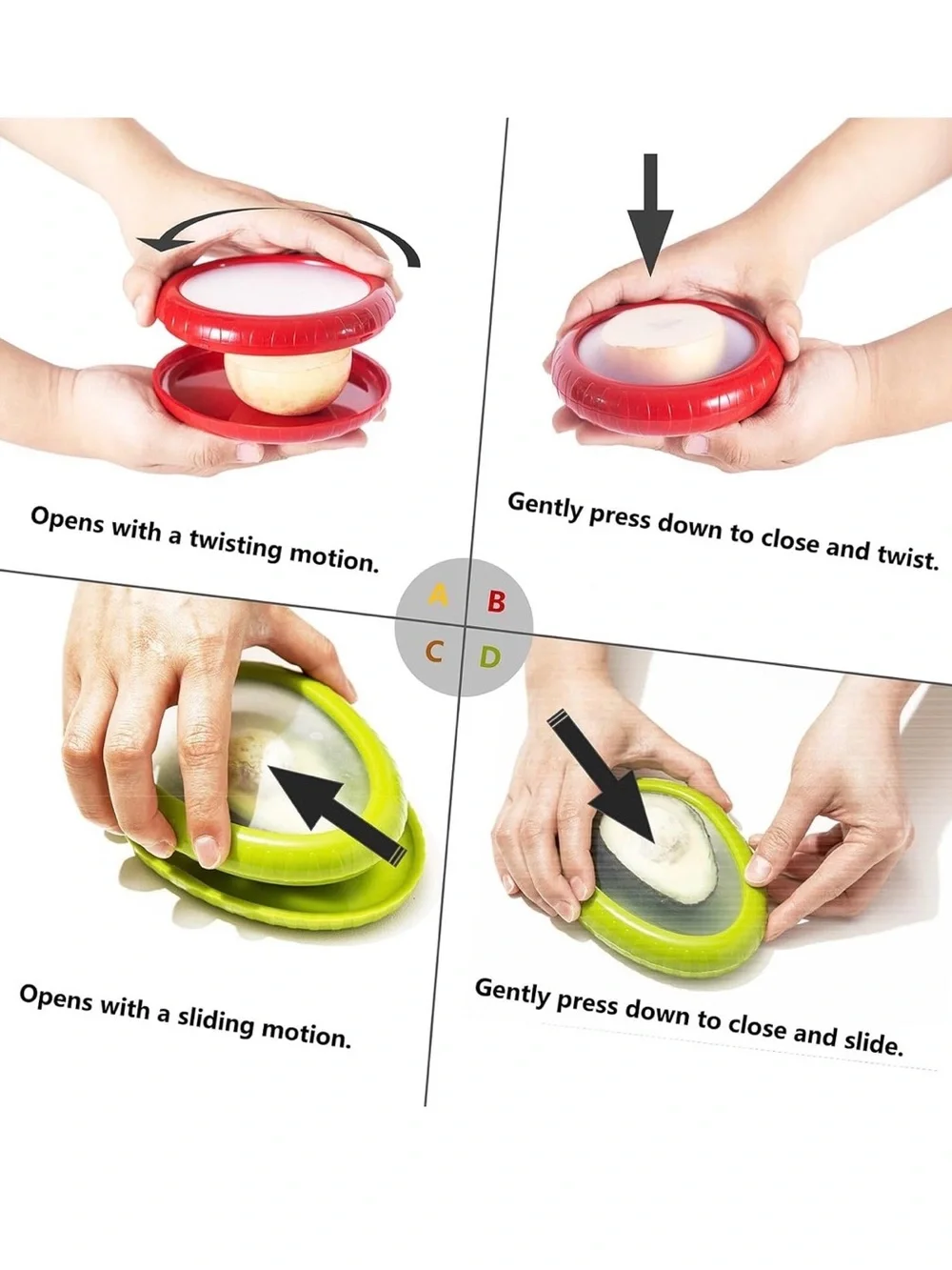 Silicone food huggers NWT